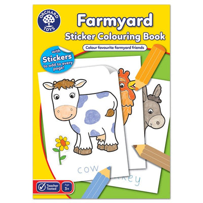 M&S Orchard Toys Farmyard Sticker Colouring Book Preschool Activity Book A4 Size- Buy online at McGrocer