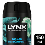 M&S Lynx Fine Fragrance Collection Premium Deodorant Body Spray Aqua Bergamot Men's Deodorant Spray 150ml- Buy online at McGrocer