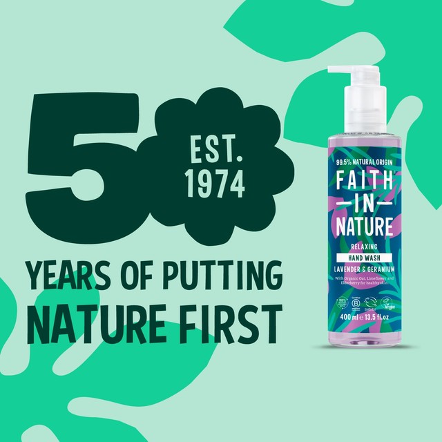 Faith in Nature lavender and geranium hand wash 400ml - British product