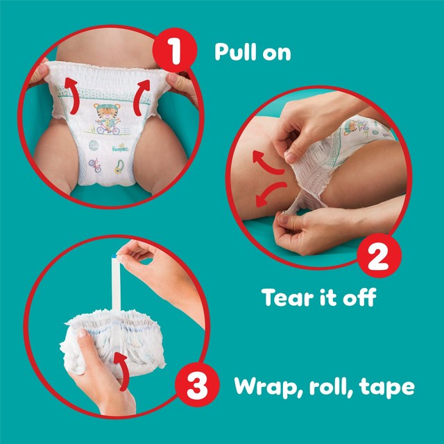 Pampers Baby-Dry extra absorption nappy pants size 5+, imported from the UK