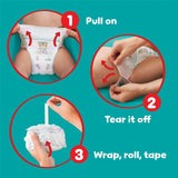 Pampers Baby-Dry extra absorption nappy pants size 5+, imported from the UK