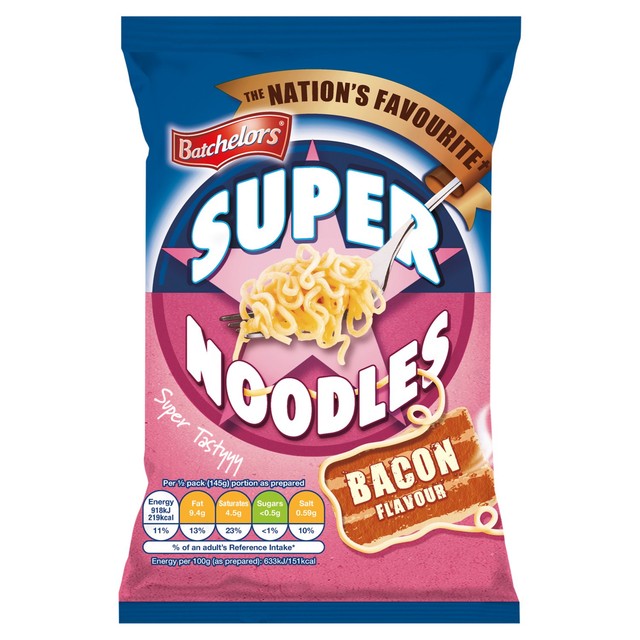 Batchelors instant noodles bacon flavour 90g - British product