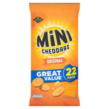 Jacob's Mini Cheddars Original cheese snack biscuits multipack, UK version