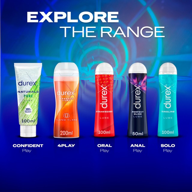 Durex strawberry flavoured edible lubricant 100ml - British product