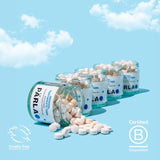 PÄRLA ORIGINAL naturally whitening toothpaste tablets 62 count, imported from the UK