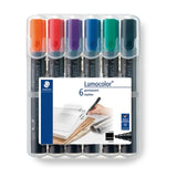 M&S Bullet Tip Permanent Markers 6-Pack Assorted Colours- Buy online at McGrocer