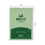 Beco Pets unscented dog poop bags extra large 22.5 x 33cm - British product