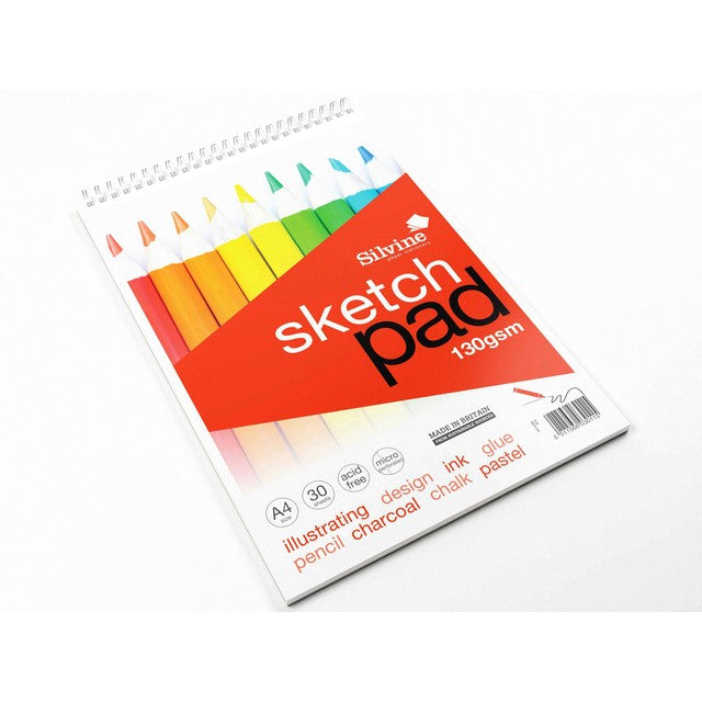 Silvine A4 twin wire sketch pad (British brand)