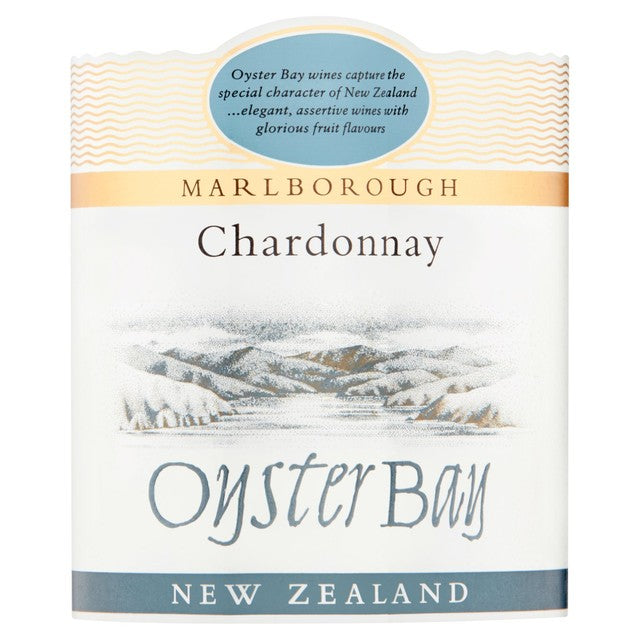 Oyster Bay Chardonnay white wine 75cl, imported from the UK