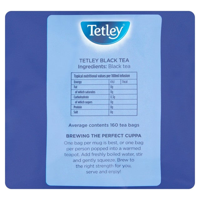 Tetley black tea bags (British brand)