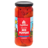 Cypressa roasted red peppers in brine 460g jar - British product
