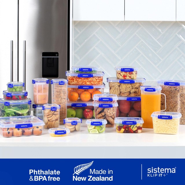 Sistema Klip It Plus food storage containers 3 x 3.35L (British brand)