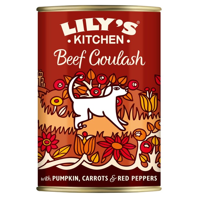 Lily's Kitchen beef goulash wet dog food 400g, UK version
