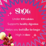 Whitworths Shots fruity biscuit snack with dried fruit and white chocolate 100g (British brand)