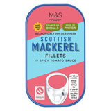 M&S mackerel fillets in spicy tomato sauce 125g, imported from the UK