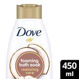 M&S Dove Restoring Care Bath Soak Coconut & Cacao Bubble Bath 450ml- Buy online at McGrocer