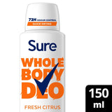 M&S Sure Women Whole Body Fresh Citrus Deodorant Spray 150ml- Buy online at McGrocer