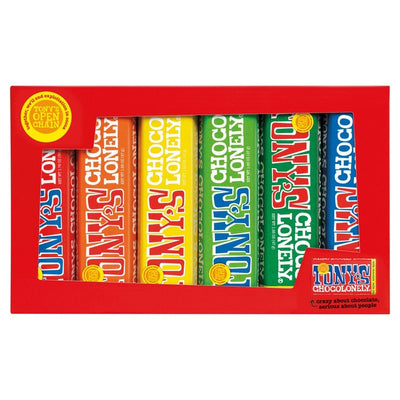 M&S Tony's Chocolonely Rainbow Tasting Pack Fairtrade Chocolate Selection Box 288g- Buy online at McGrocer
