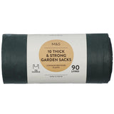 M&S M&S Thick & Strong Tie Handle Garden Sacks 90L 10 Pack- Buy online at McGrocer