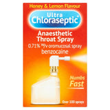 Ultra Chloraseptic honey and lemon throat spray, imported from the UK