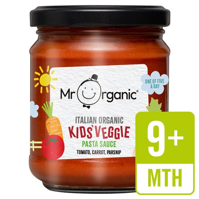 Sauce Pâtes Tomate, Carotte et Panais Bio Mr Organic pour Enfants 9 mois+ 200g