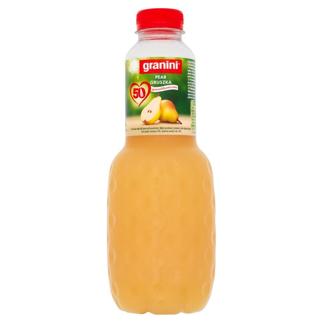 Granini Pear Nectar Drink 1 Litre Bottle, UK version