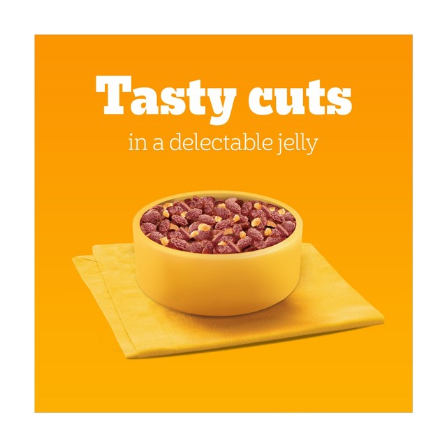 Pedigree adult dog wet food pouches mixed selection in jelly 12 x 100g, imported from the UK