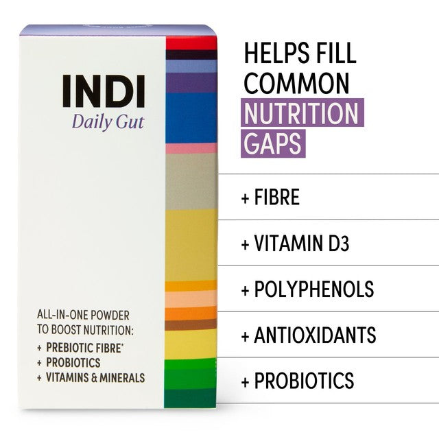 INDI Daily Gut berry fibre powder, UK version