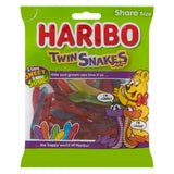 Haribo Twin Snakes sweets with sweet and sour flavours 160g, UK version