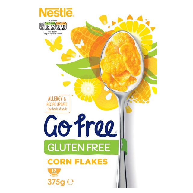 Nestle GoFree Gluten Free Cornflakes Cereal 375g, UK version