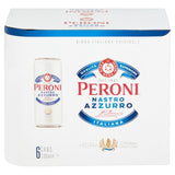 Peroni lager beer in 6x330ml cans, imported from the UK