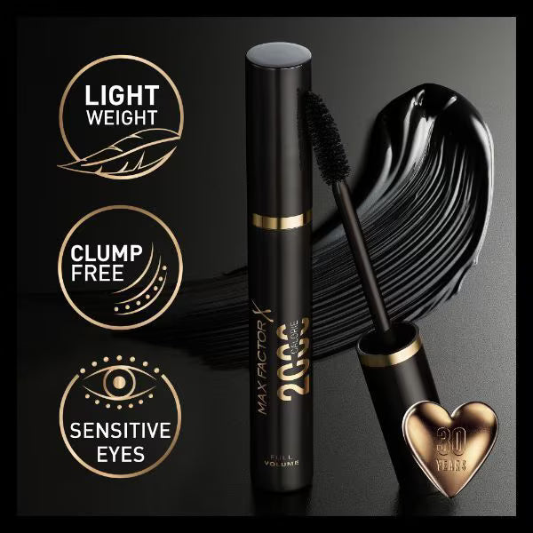 Max Factor 2000 Calorie Mascara Black makeup tube (British brand)