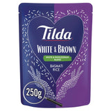 Tilda Microwave White & Brown Basmati Rice   250g GOODS M&S