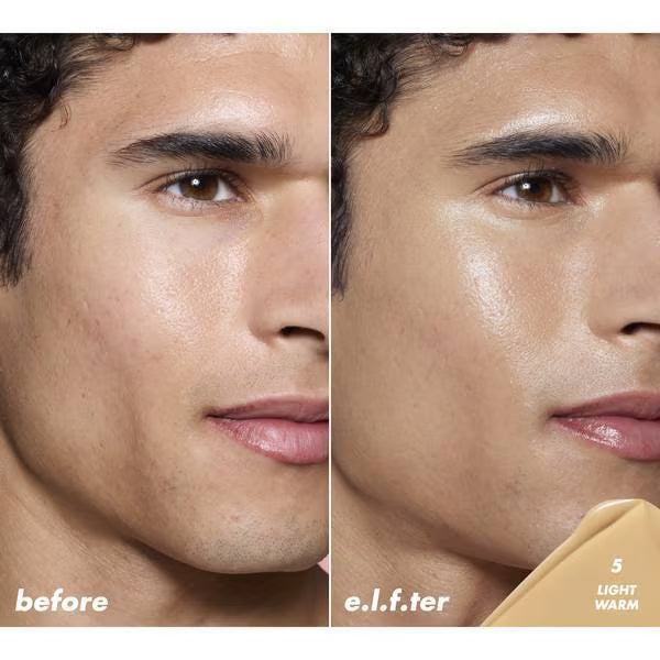 e.l.f. Halo Glow Skin Tint 5 Light Warm - British product