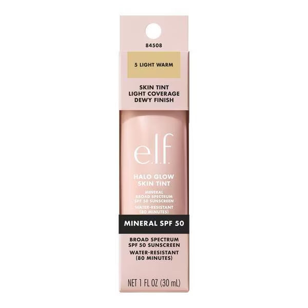 e.l.f. Halo Glow Skin Tint 5 Light Warm - British product