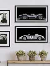 Next Brookpace Lascelles Silver Porsche 718 RSK Artwork in Matt Black Frame 34x26 inch- Buy online at McGrocer