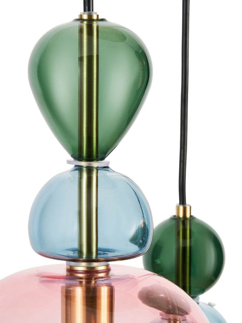 BHS Brass Vietri 3 light cluster pendant ceiling light (British brand)