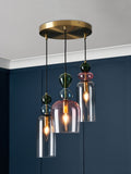 BHS Brass Vietri 3 light cluster pendant ceiling light (British brand)