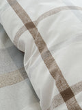 Catherine Lansfield brushed cotton check duvet cover set - British product