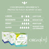 Organyc night heavy flow organic cotton pads 10's - British product