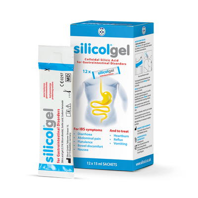 Holland & Barrett Silicolgel IBS and Gastrointestinal Relief Gel Sachets 12 x 15ml- Buy online at McGrocer