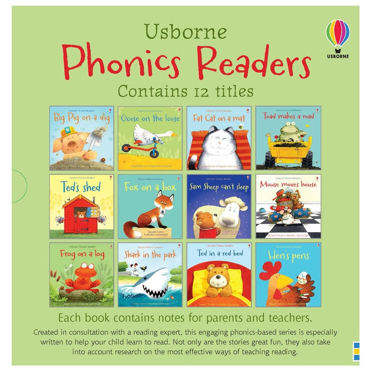 Usborne phonics 12 book set for children (British brand)