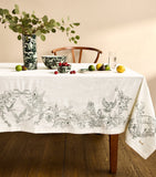 Harrods cotton-linen Toile de Jouy tablecloth - British product
