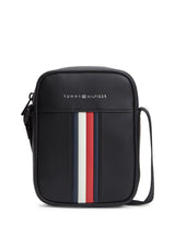 Next Tommy Hilfiger Black Signature Tape Crossbody Reporter Bag- Buy online at McGrocer