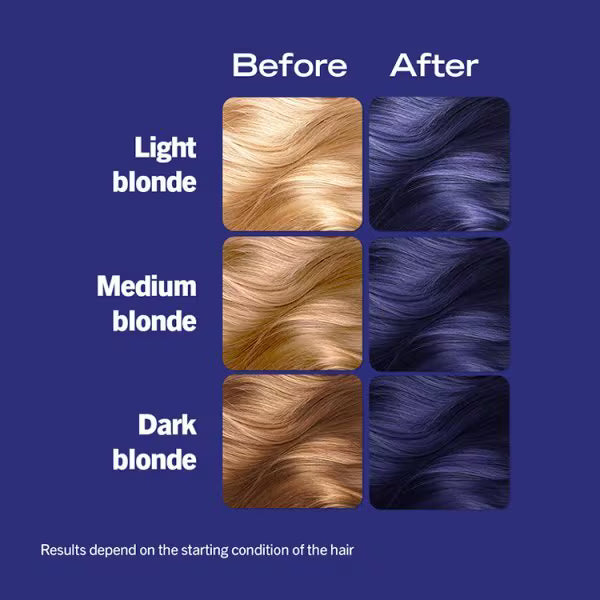 Live Blue Berry permanent hair dye 60ml kit, UK version