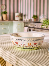 Next Cath Kidston Cream Painted Table Large Ceramic Serving Bowl 26cm- Buy online at McGrocer