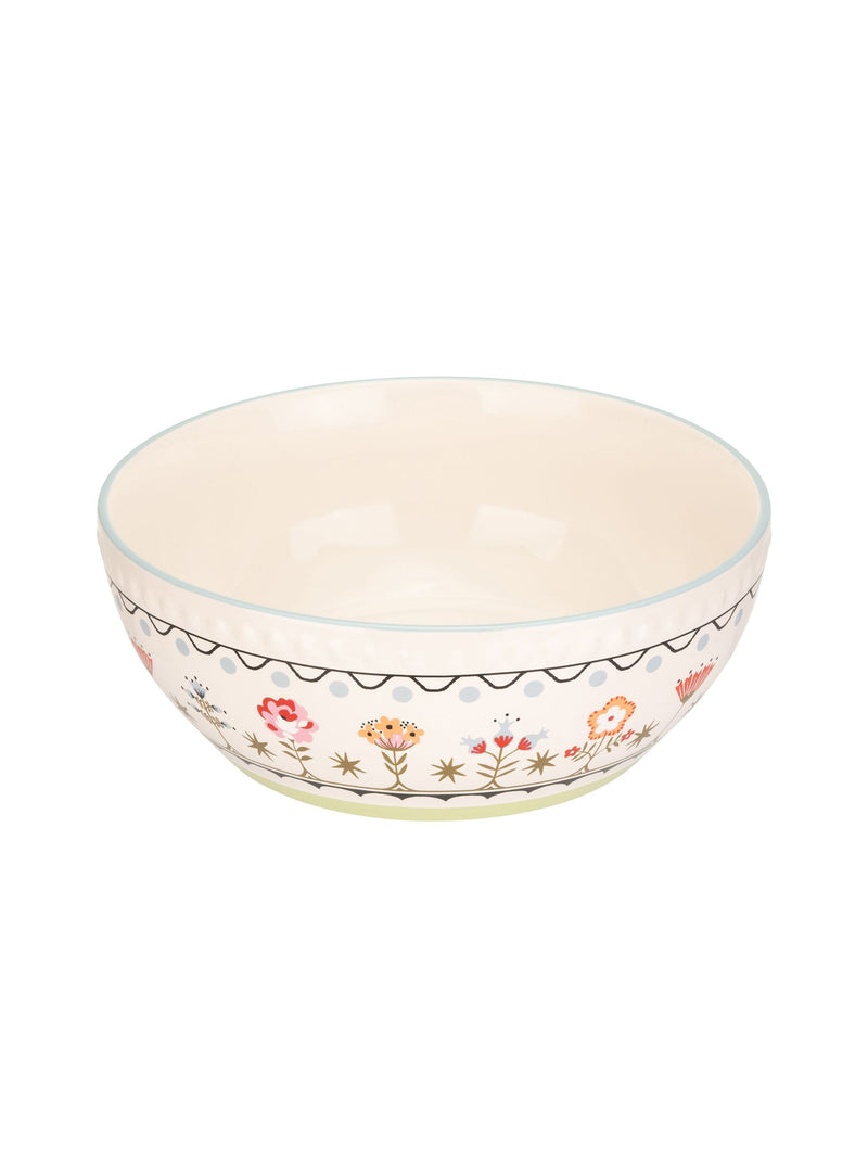 Cath Kidston cream painted table ceramic serving bowl 26cm - British product