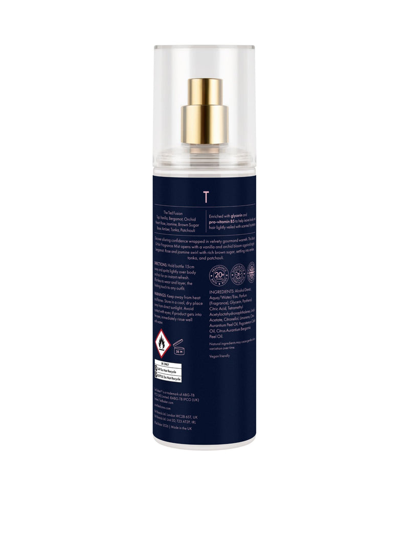 Ted Baker Midnight Petal body and hair mist 200ml, imported from the UK