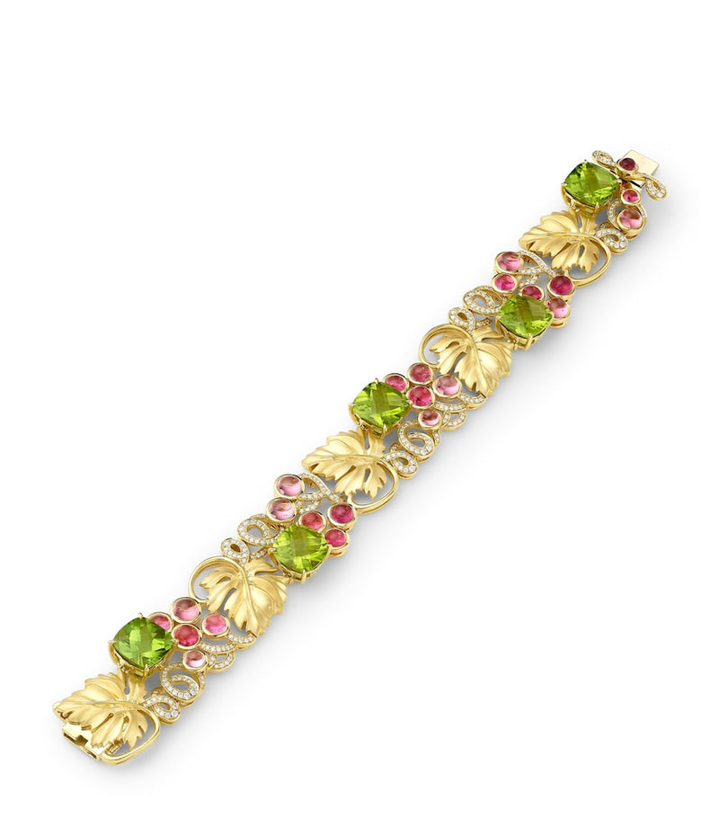Boodles Great Vine Palace bracelet peridot garnet diamonds (British brand)