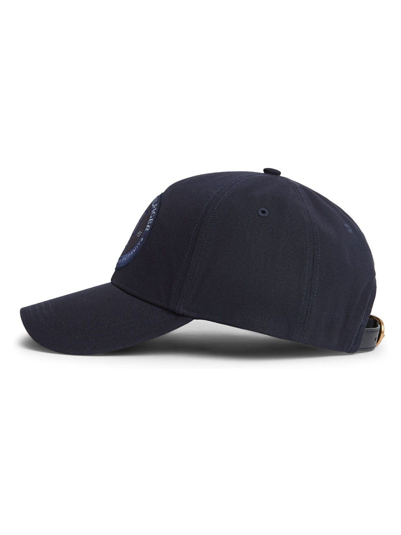 Tommy Hilfiger blue logo patch six-panel baseball cap, imported from the UK